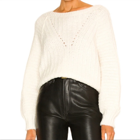 NWOT FREE PEOPLE Carter Pullover Sweater in Ivory Size XS - Picture 6 of 15